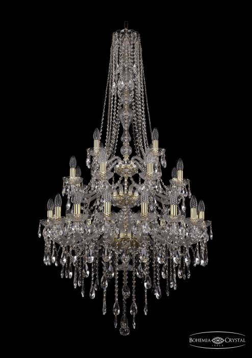 Подвесная хрустальная люстра 1415 Bohemia 1415/16+8+4/300/h-155/3d G