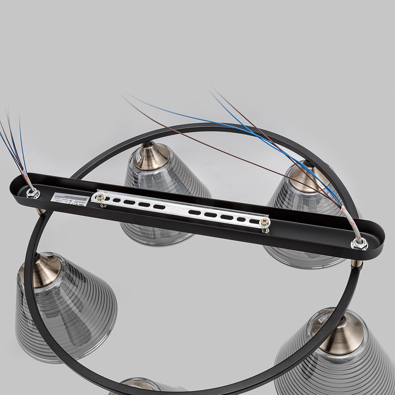 Люстра потолочная 5*Е27 MD.5948-5-S-BK+AB