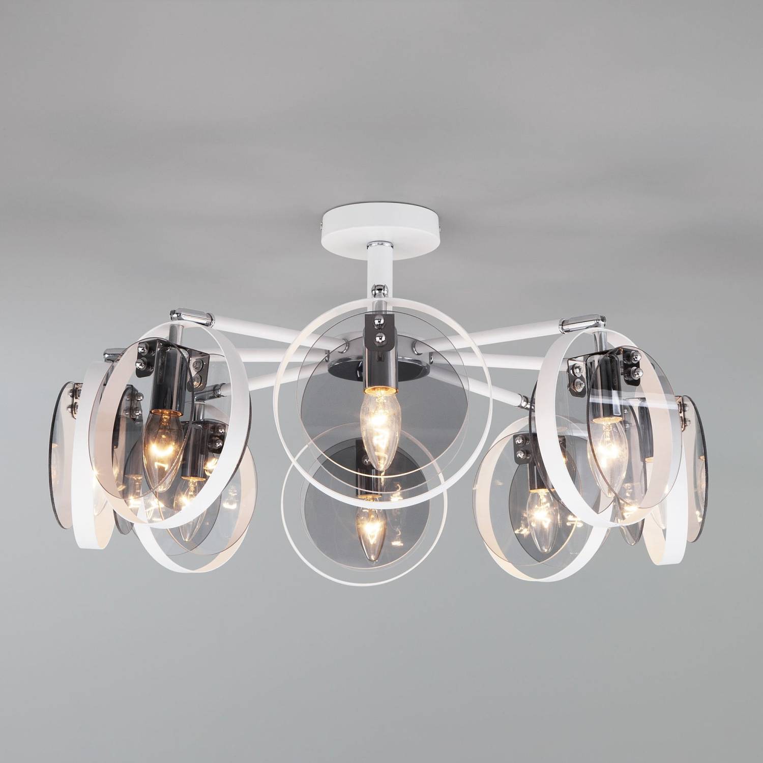 Потолочная люстра Eurosvet Gallo 70121/8 белый Smart