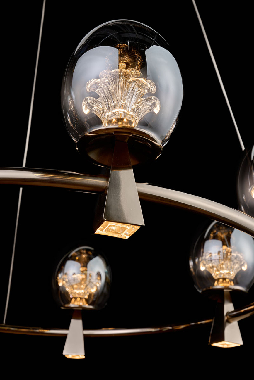 Подвесная люстра LEON Nancy LE3053/820 GD