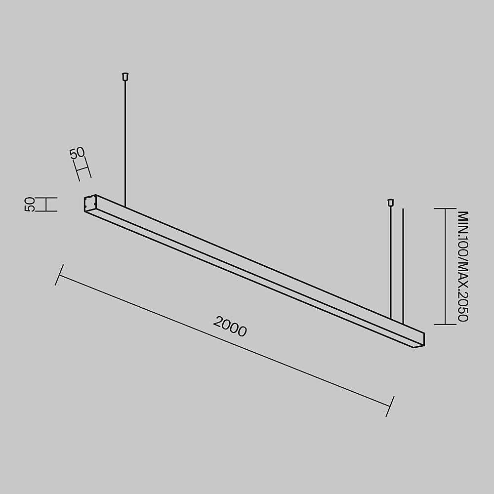 Светильник подвесной Maytoni Подвесные линейные светильники LL312031