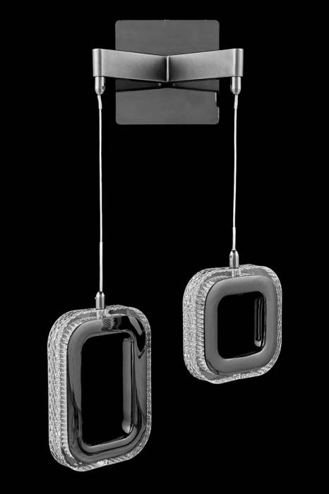 Настенное бра LEON Theona LE7701/2W Grey/Black Chrome