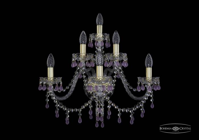 Настенное бра Bohemia 1410 1410B/3+2+1/240/G/V7010