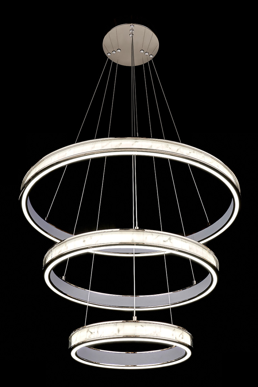 Подвесная люстра LEON Christine LE7702/800-3K Black Chrome