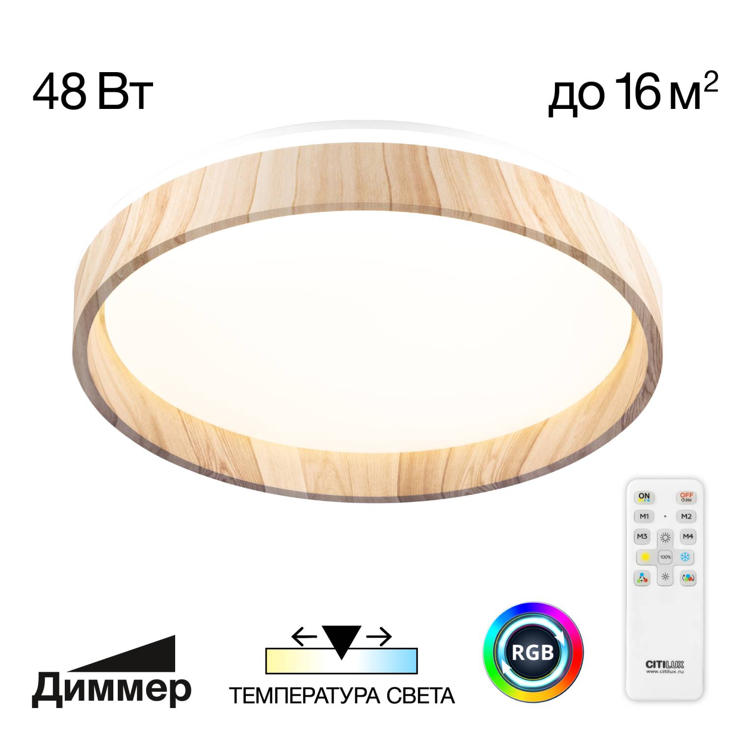 Светильник потолочный Citilux Enzo CL753352G