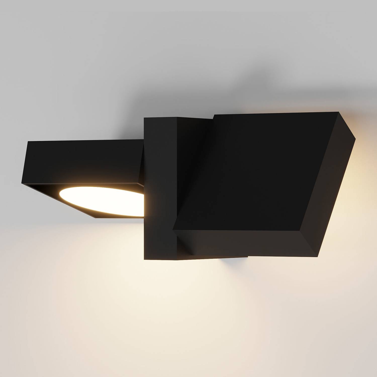 Уличный настенный светильник Elektrostandard Twin Twin черный (35170/D)