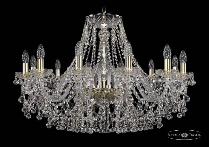 Подвесная хрустальная люстра 1409 Bohemia 1409/12/300 G