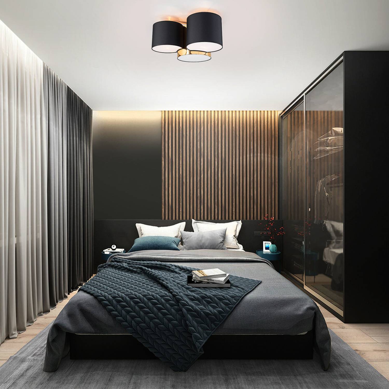 Потолочная люстра TK Lighting Mona 3445 Mona Black/Gold Потолочная люстра TK Lighting Mona 3445 Mona Black/Gold