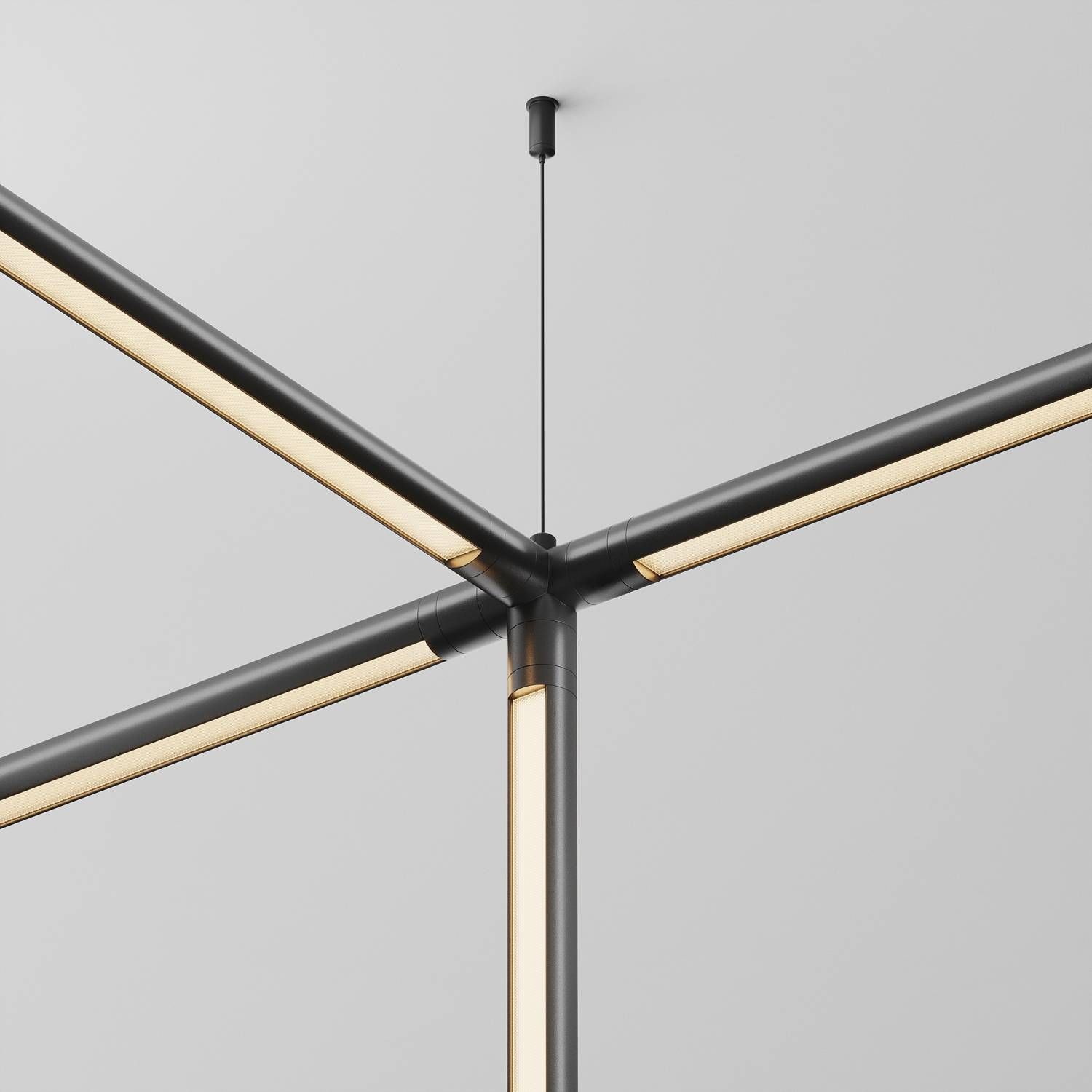 Х-образный вертикальный коннектор для системы Shelf без ввода питания Maytoni Accessories for system Shelf CA019L4C-B