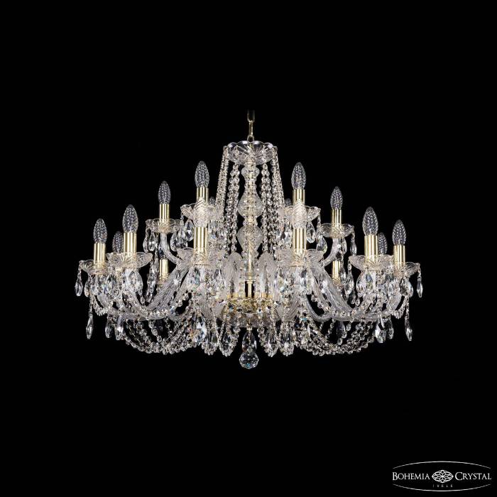 Подвесная хрустальная люстра 1402 Bohemia 1402/12+6/300 G