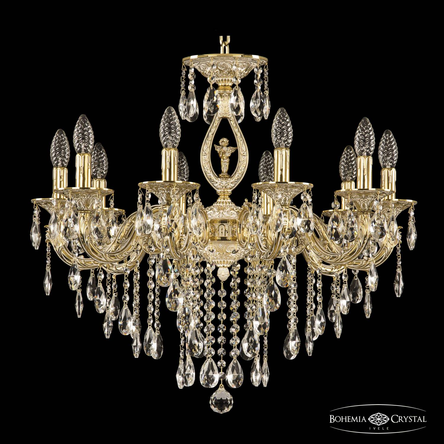 Подвесная хрустальная люстра 7101 Bohemia 71401/10/210 B GW FA10S