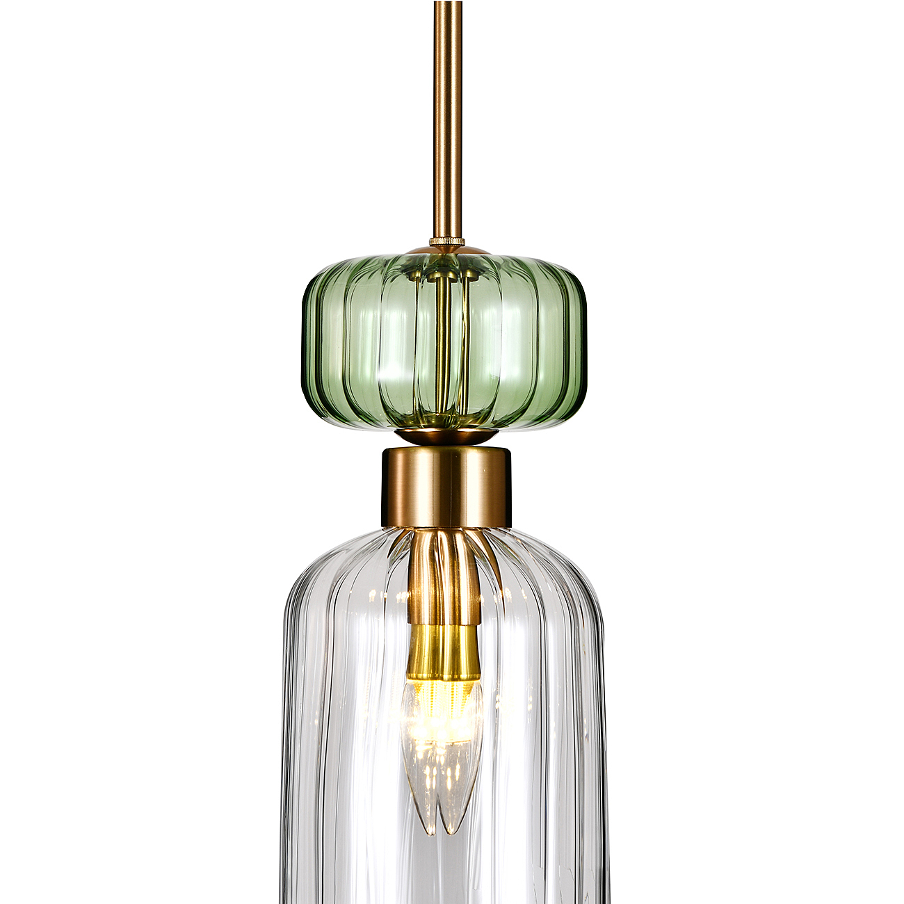 Светильник подвесной Escada Gloss 1141/1S Green/Clear