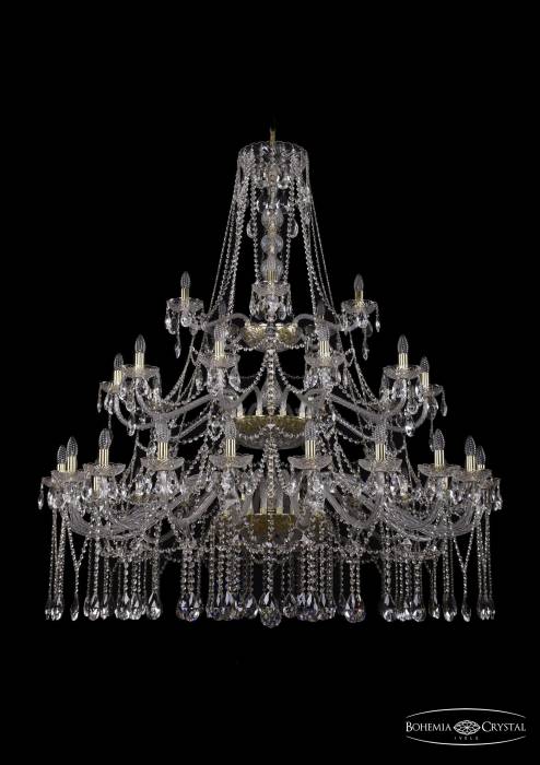 Подвесная хрустальная люстра 1413 Bohemia 1413/20+10+5/530/3d G