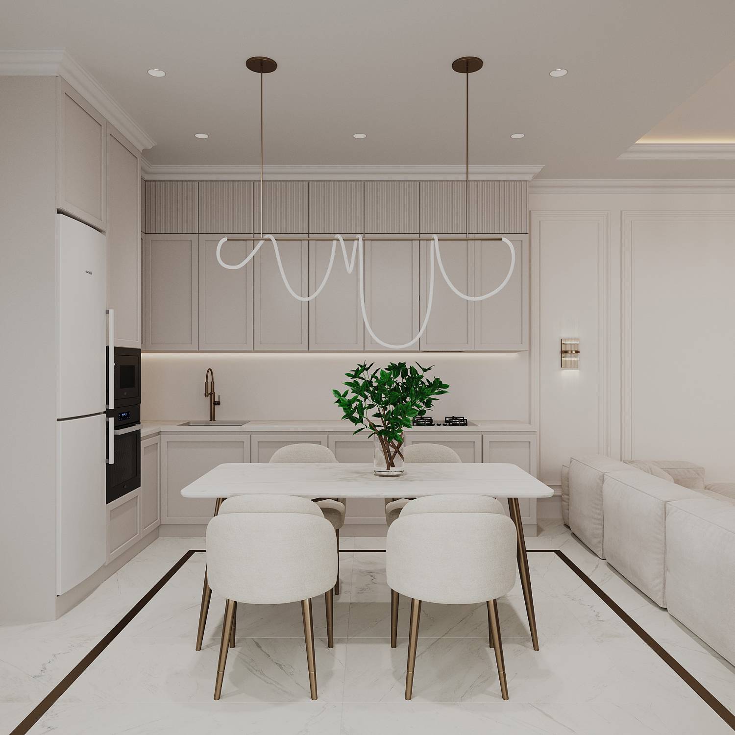 Накладной угловой внутренний профиль для светодиодной ленты-2м, белый Hesby Lighting Line HSBL_0197