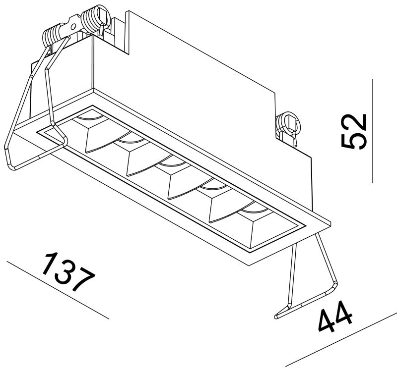 Встраиваемый светильник Deko-Light Ceti 565250