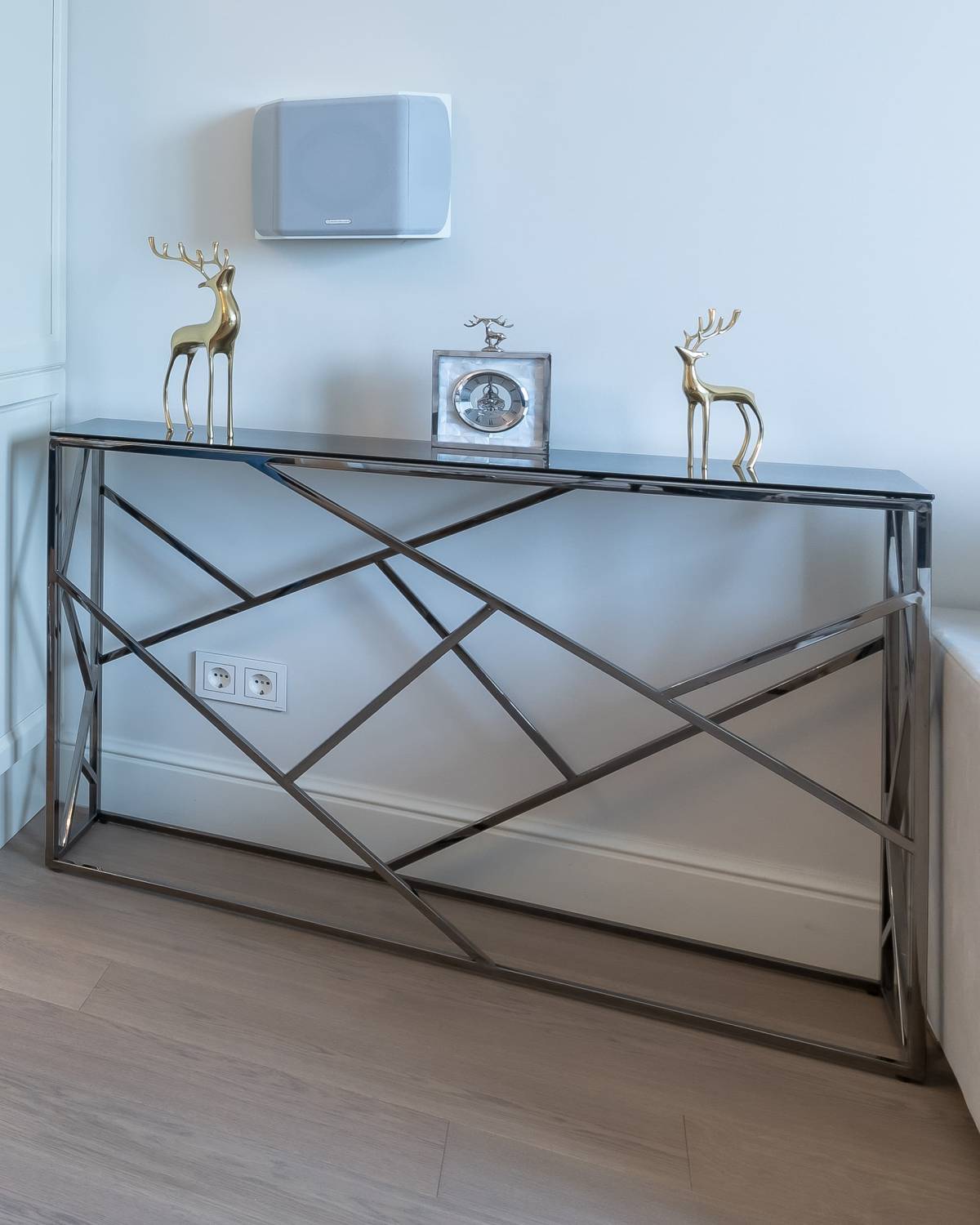 Консоль Stool Group Арт Деко ECST-015-BG-SK (115x30) Консоль Stool Group Арт Деко ECST-015-BG-SK (115x30)