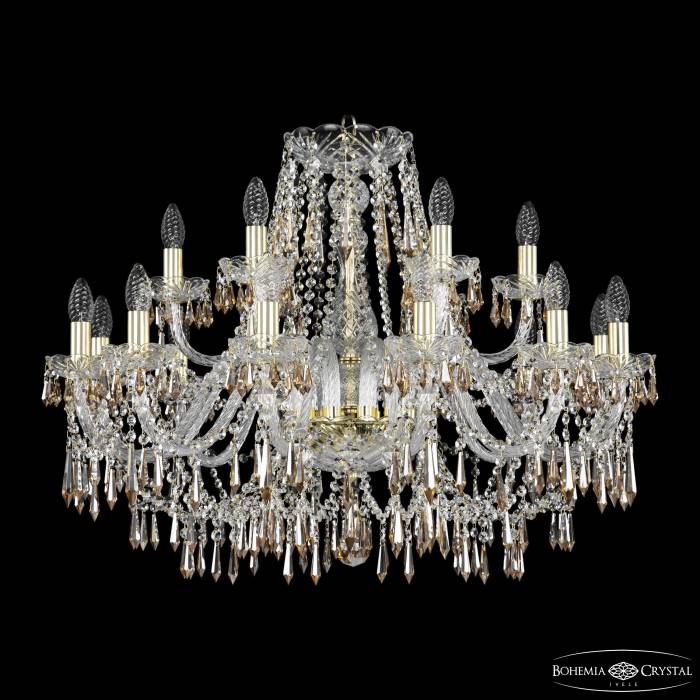 Подвесная хрустальная люстра 1403 Bohemia 1403/12+6/300 G K721