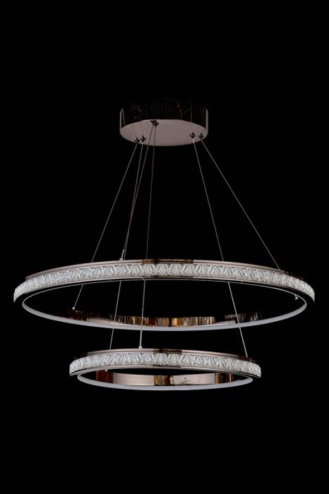 Подвесная люстра LEON Aida LE7707/800-2K Black Chrome