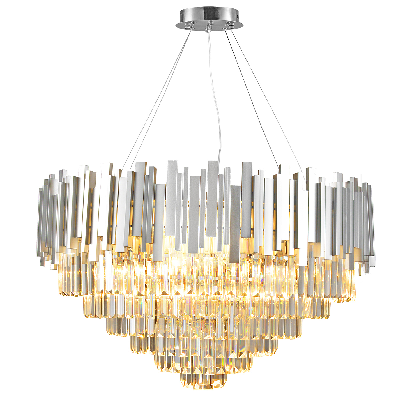 Подвесная люстра Natali Kovaltseva Vertigo VERTIGO 81440/12C SILVER