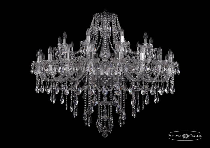 Подвесная хрустальная люстра 1415 Bohemia 1415/20+10/460 Ni