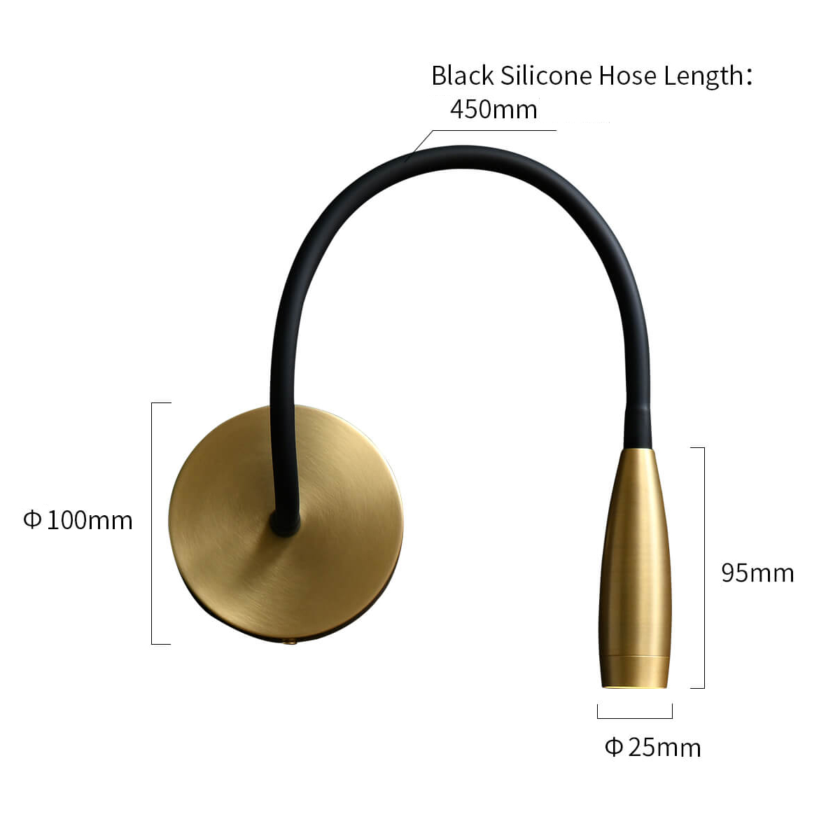 Настенный светильник Delight Collection Wall lamp MT9016-1W brass