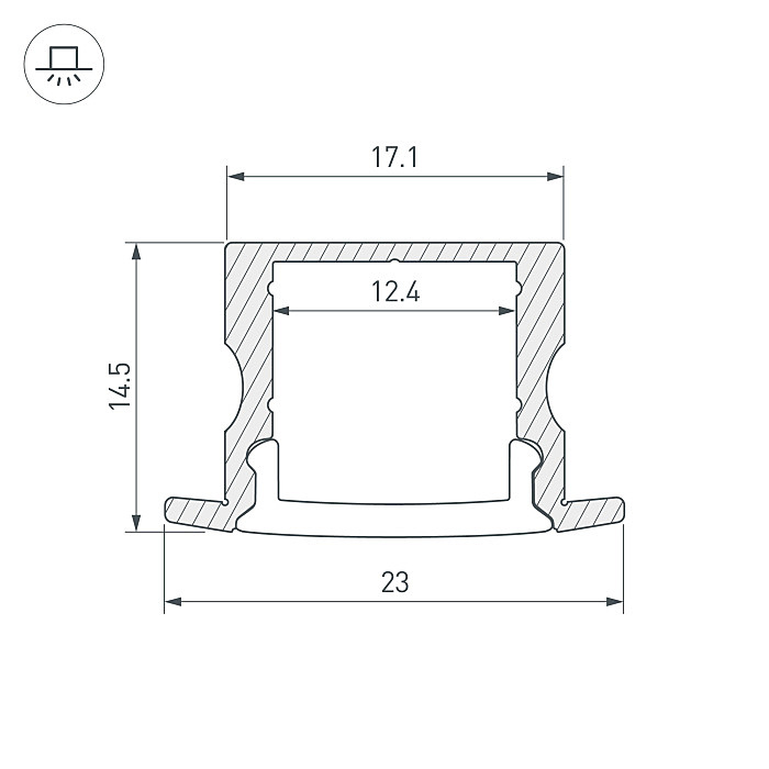 Профиль Arlight Arh-Line 036327