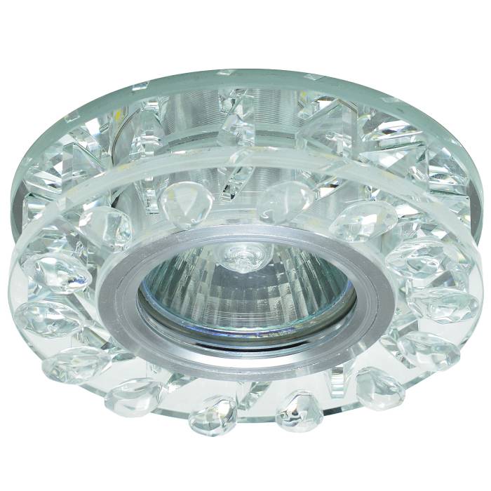 Светильник MR16+LED встраиваемый AL/CLEAR 35Вт+LED 3Вт IL.0026.0703