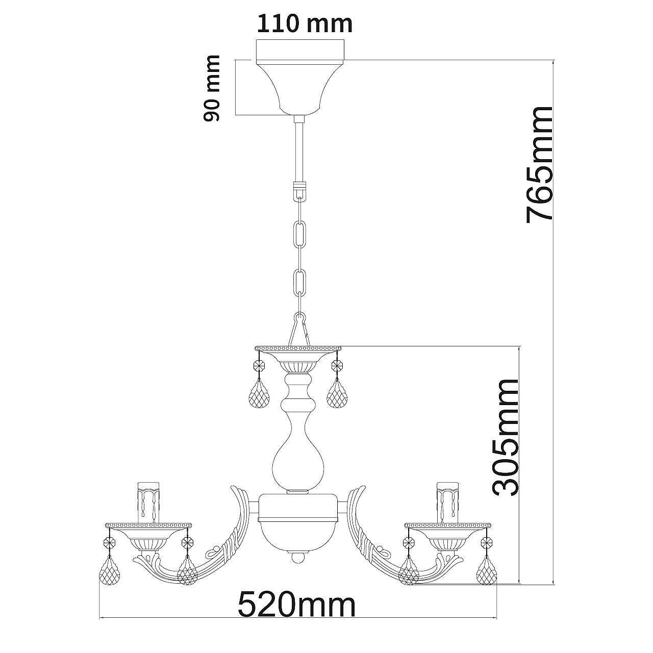 Подвесная люстра MW Light Аврора 371011605