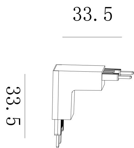 Коннектор для шинопровода SWG PRO SLIM CN-SLIM-BL-TL