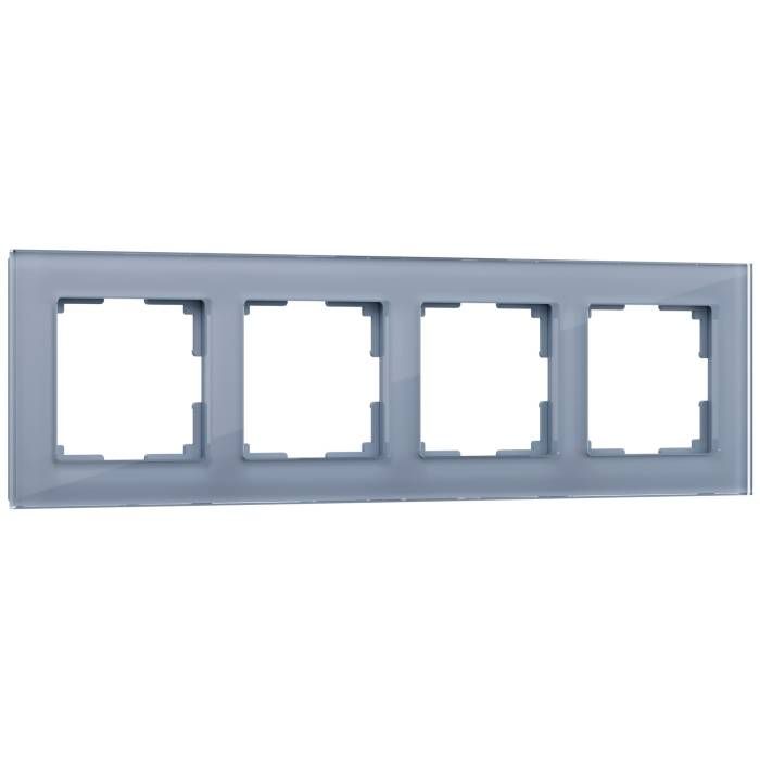 Рамка Werkel W0041115/ Рамка на 4 поста Favorit (серый,стекло) Рамка Werkel W0041115/ Рамка на 4 поста Favorit (серый,стекло)