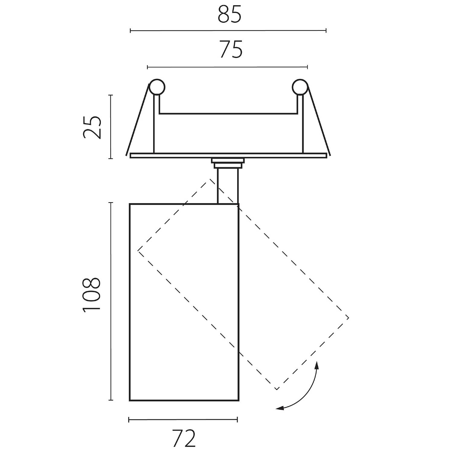 Встраиваемый светильник Lightstar Alta Base A5236RS