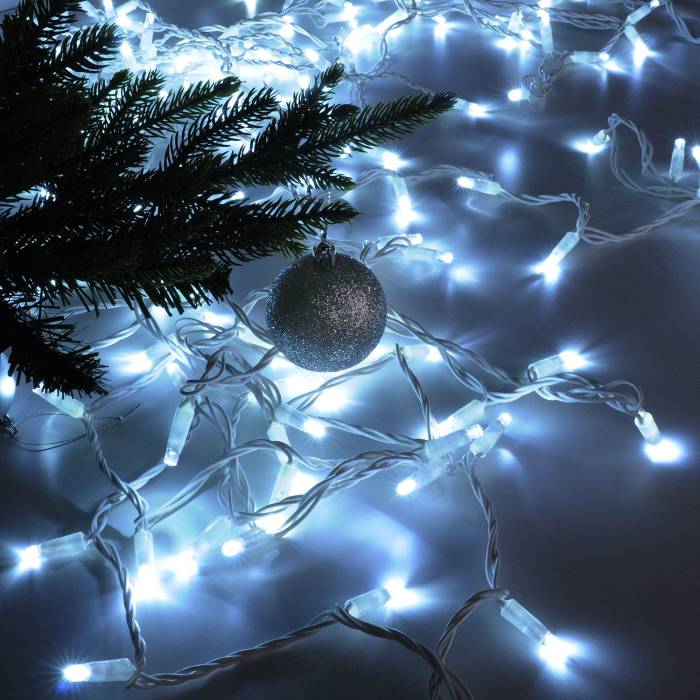 Гирлянда Eurosvet 400-102 400-102 белый с эффектом мерцания 20м IP65