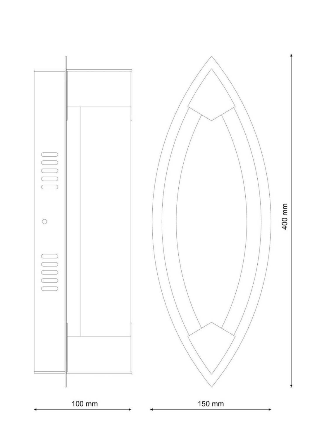 Настенное бра Lucia Tucci Modena MODENA W172.1 Large LED400