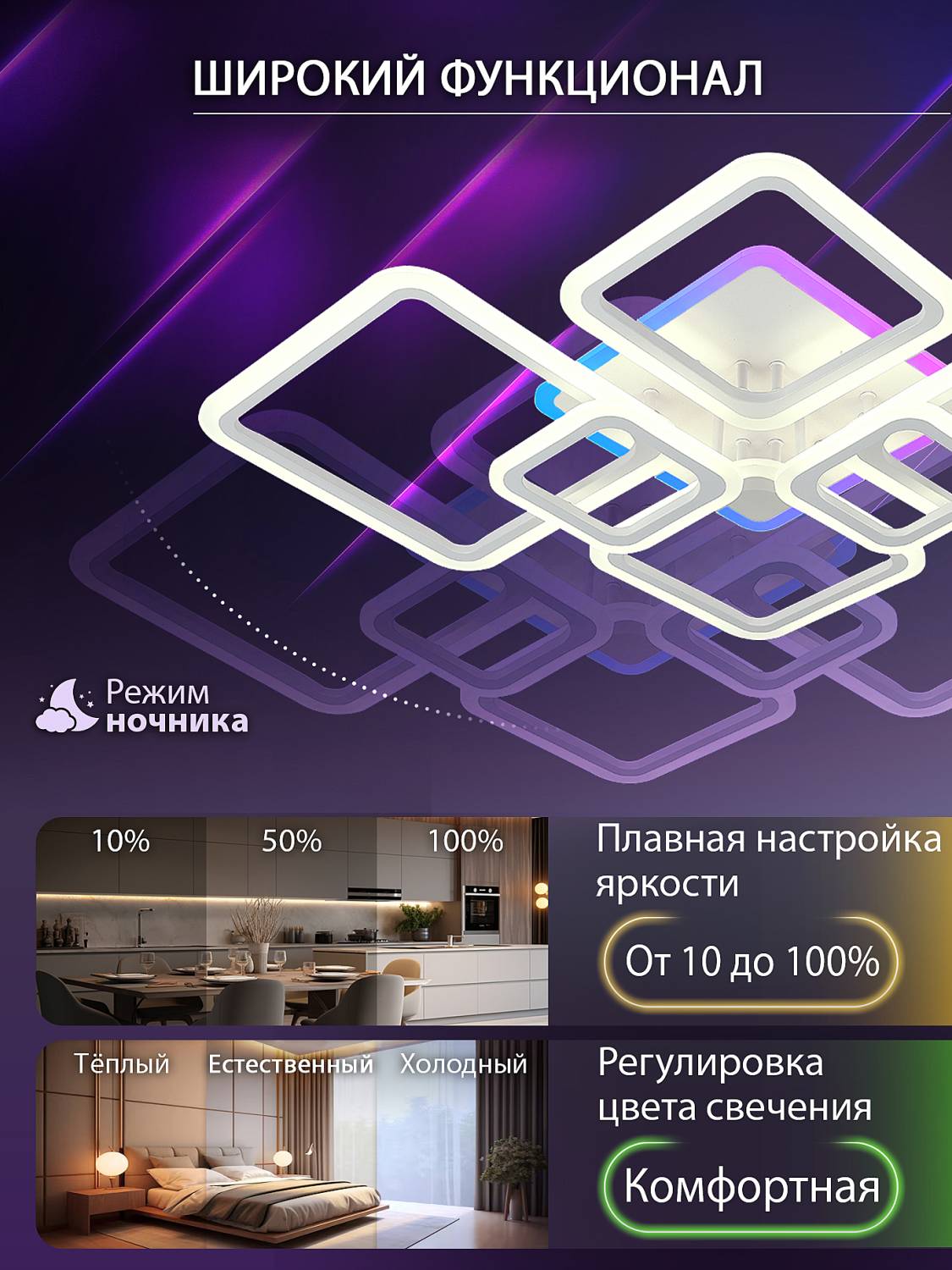 Потолочная люстра Natali Kovaltseva Spektr LED LAMPS 81441