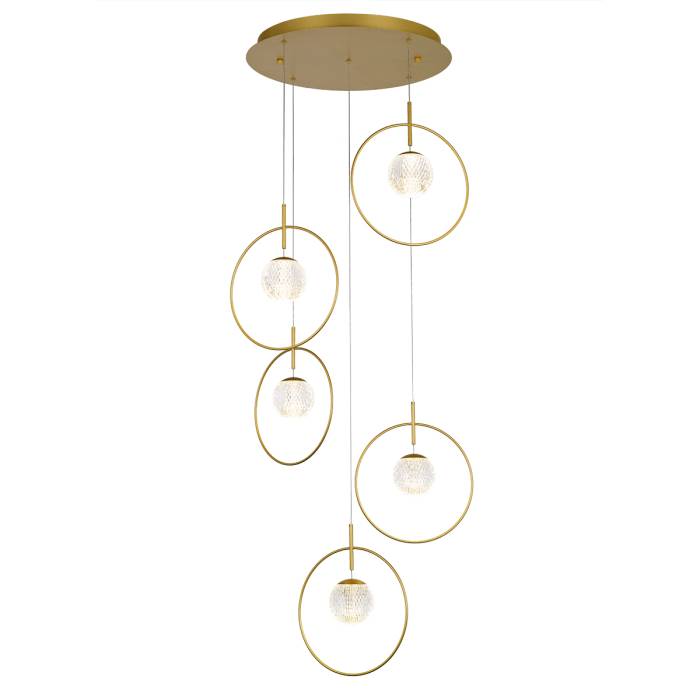 Светильник подвесной Delight Collection Elliot Diamante MD21001043-5A gold Светильник подвесной Delight Collection Elliot Diamante MD21001043-5A gold
