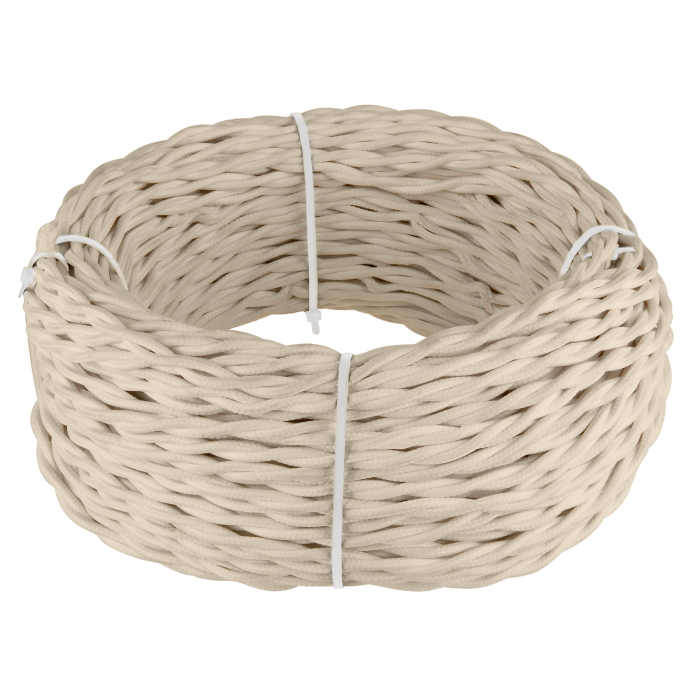 Ретро кабель Werkel W6453646/ Ретро кабель витой 3х2,5 (песочный)