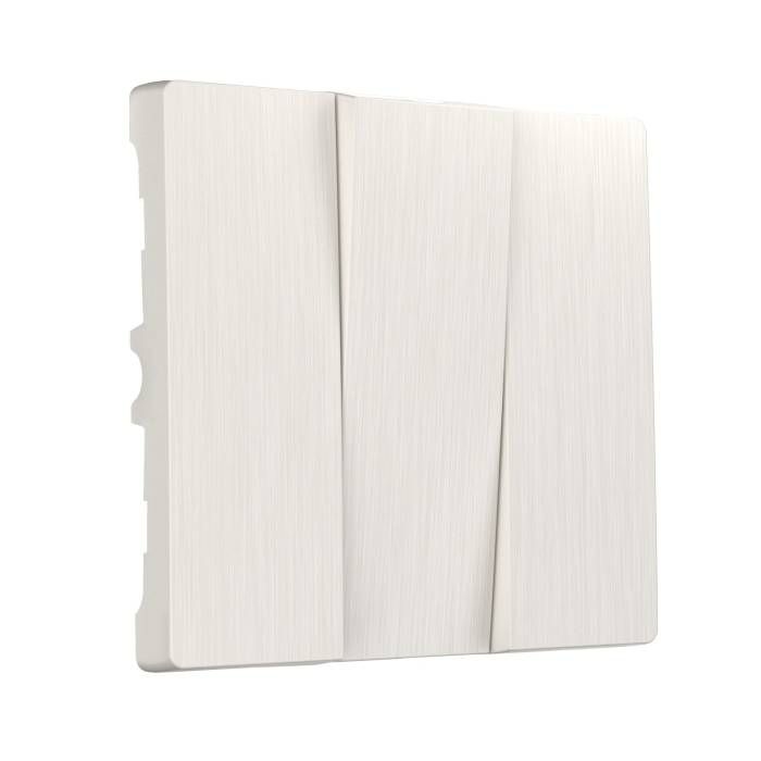 Накладка на механизм Werkel W1139013/ Набор клавиш для выключателя трехклавишного (перламутровый рифленый)