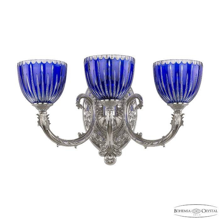 Настенное бра Bohemia Florence 7109B12/3/210 Ni P1 U Clear-Green/H-1J