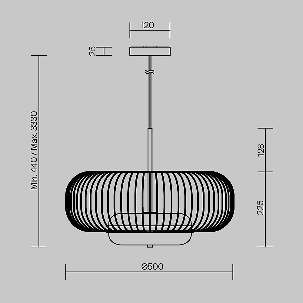 Светильник подвесной Maytoni Levitation MOD376PL-L30G3K
