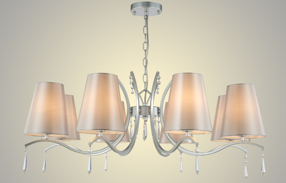 Подвесная люстра Crystal Lux Renata RENATA SP8 SILVER
