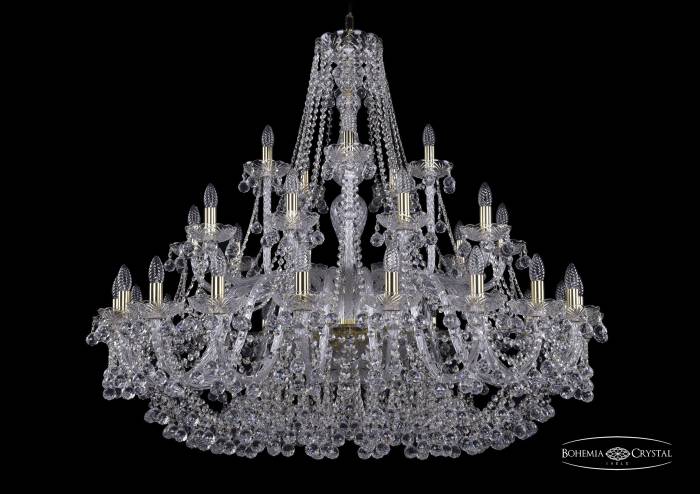Подвесная хрустальная люстра 1409 Bohemia 1409/20+10+5/460 G