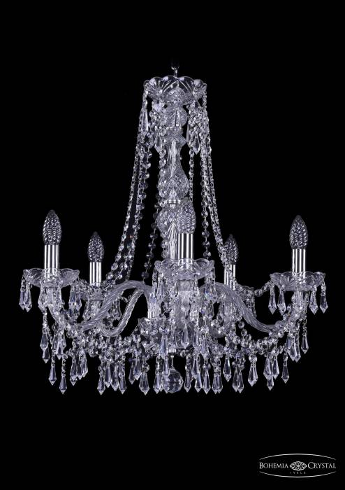 Подвесная хрустальная люстра 1403 Bohemia 1403/5/195/h-60 Ni