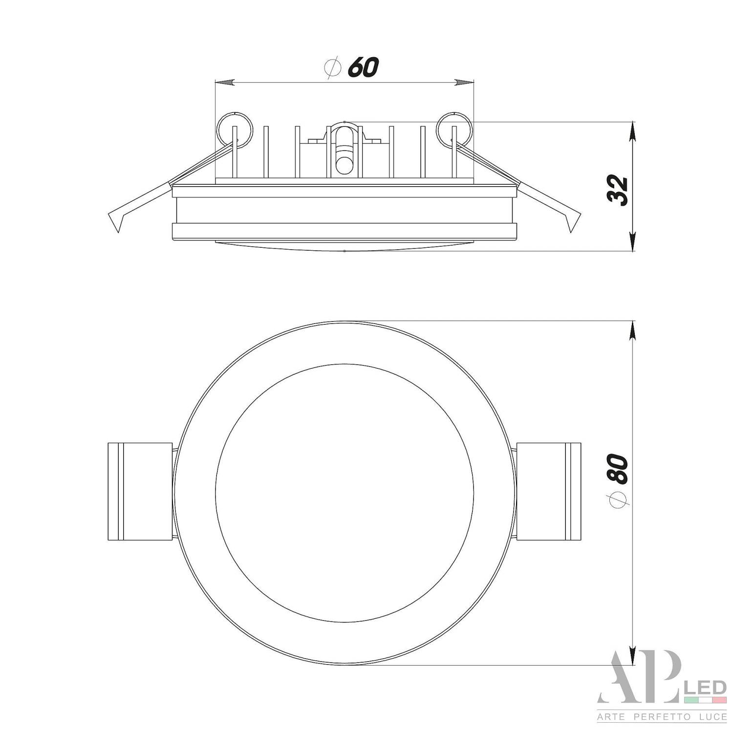 Встраиваемый светильник APL Led Ingrid 3322.LD109R/7W/6K
