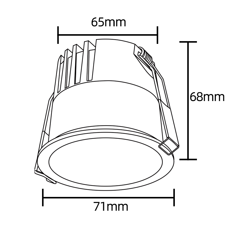Встраиваемый светильник Crystal Lux Clt 082 CLT 082C1 WH 4000K