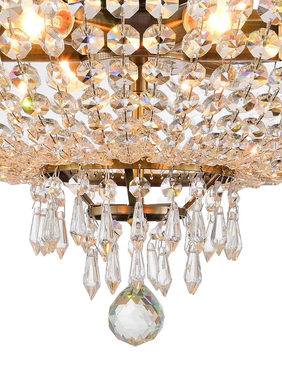 Потолочная люстра Natali Kovaltseva Rococo ROCOCO 81407/6C ANTIQUE