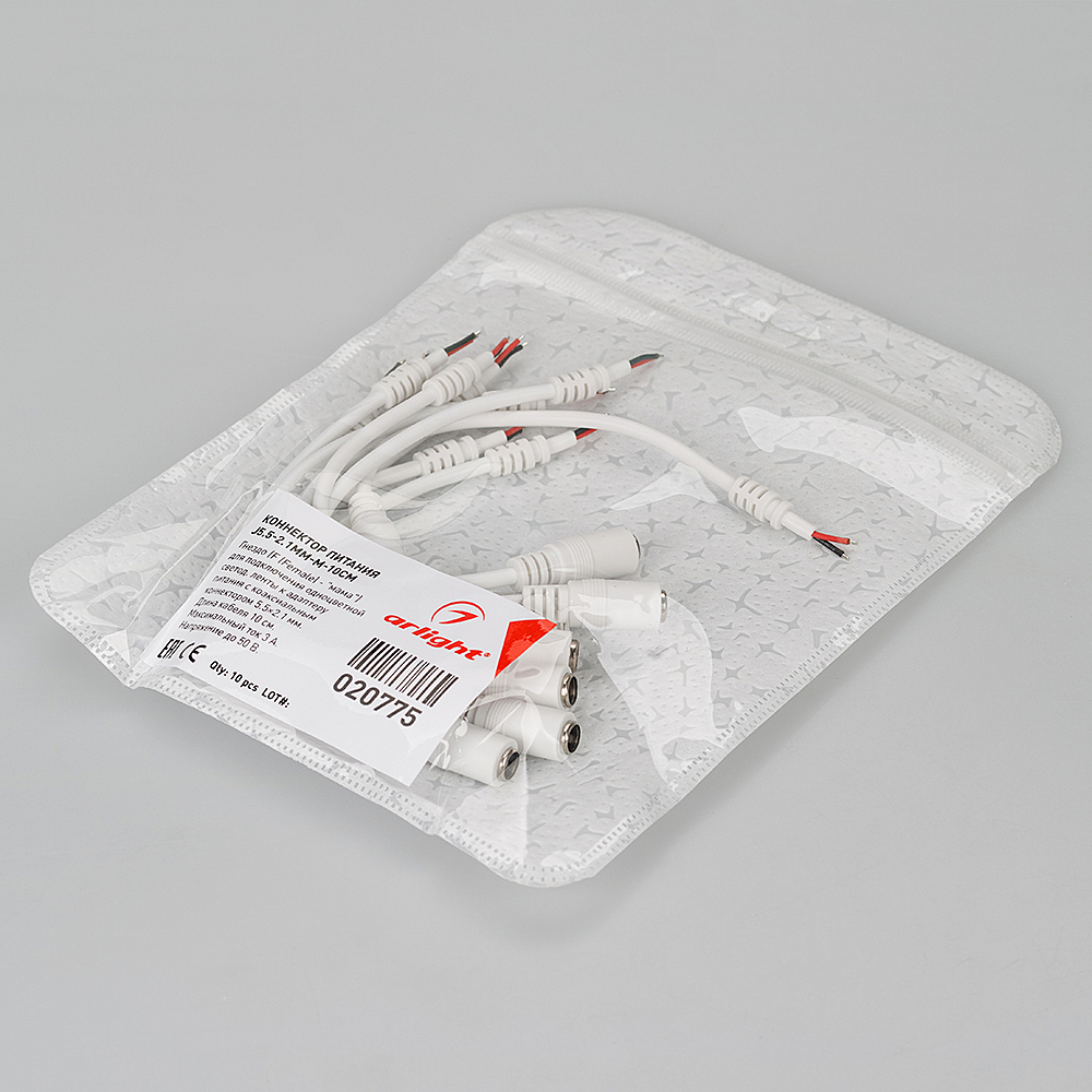 Гнездо (M (Mor) - мама) для подключения одноцветной светодиодной ленты к адаптеру питания Arlight 020775