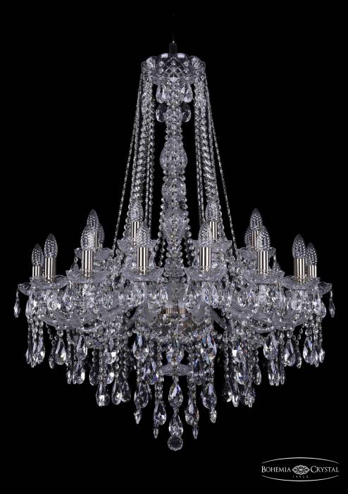 Подвесная хрустальная люстра 1415 Bohemia 1415/16+8/300/h-106 Pa