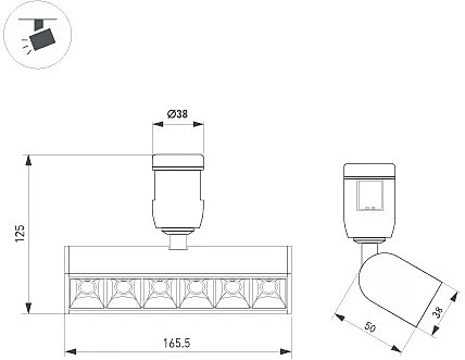 Трековый светильник Arlight Apriori 039393
