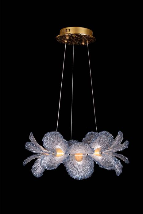 Подвесная люстра LEON Jardin LE3032/620 GD/SH Blue