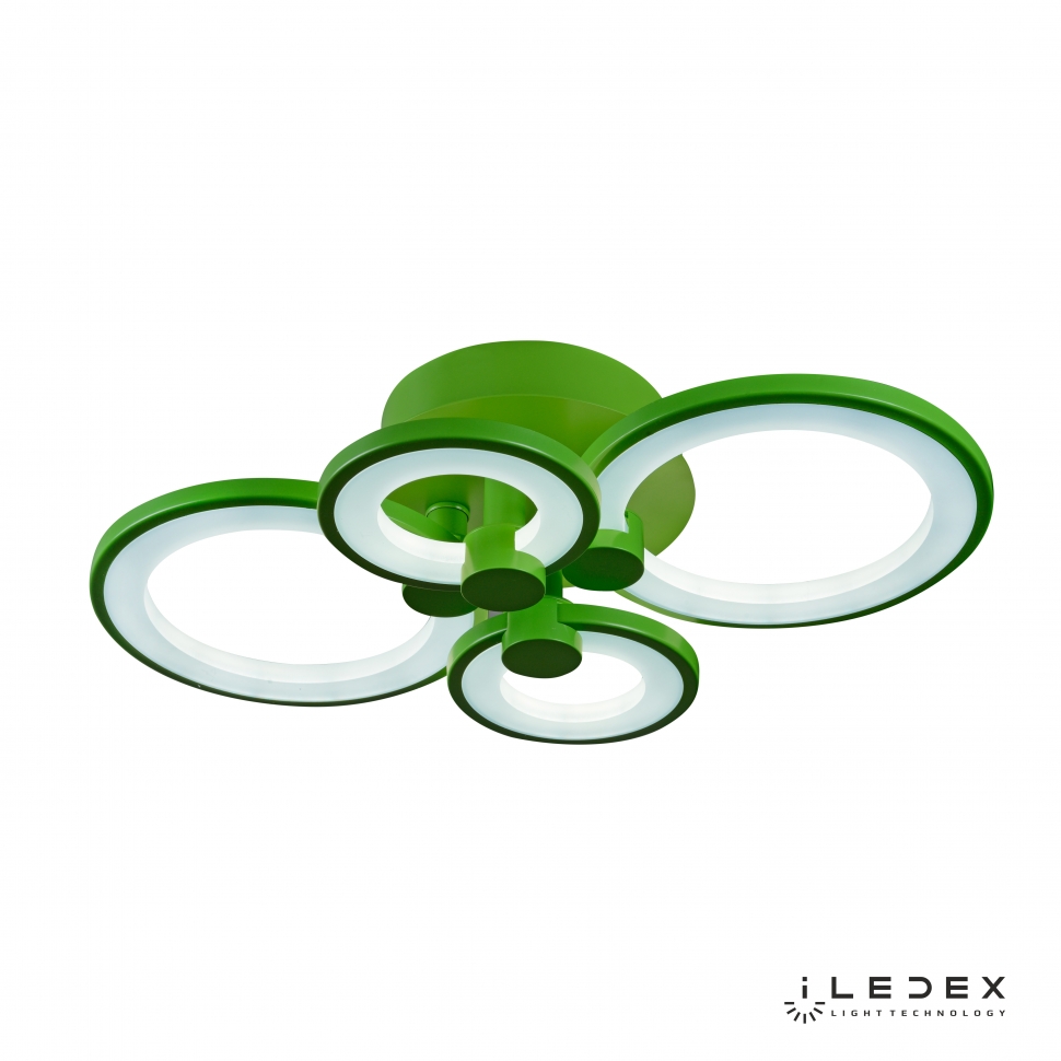 Потолочная люстра ILedex Ring A001/4 GREEN